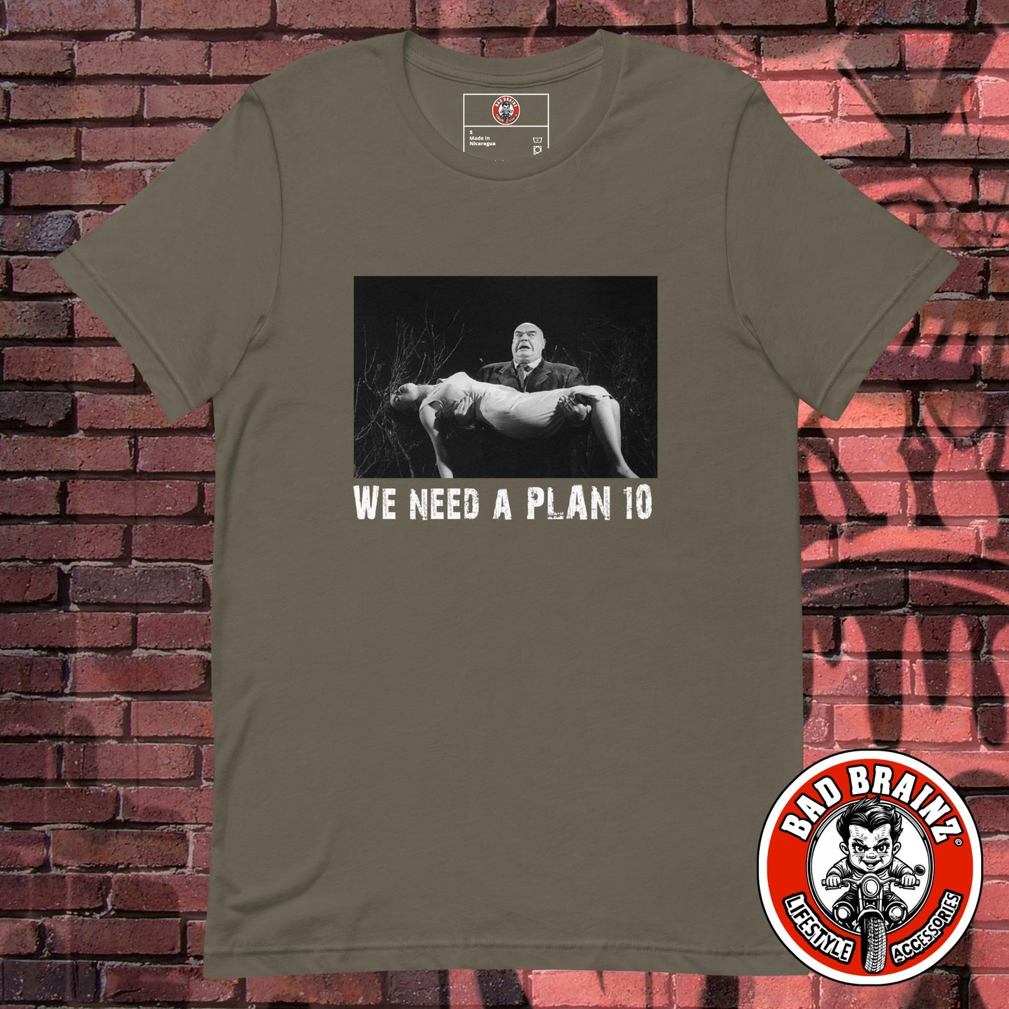 "We need a PLAN 10" t-shirt - Bad Brainz Lifestyle Accessories